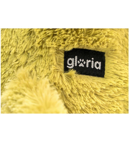Gloria Groen Oker honden knuffel van polyester en polypropyleen, zachte en duurzame speelgoed voor honden.