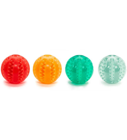 Colorful Gloria dog teething toy made of TPR, 6 cm, designed for puppies and dogs to chew and soothe gums.