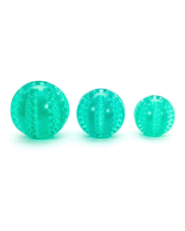 Colorful Gloria dog toy made of TPR, 6 cm, designed for teeth cleaning and play, suitable for dogs.