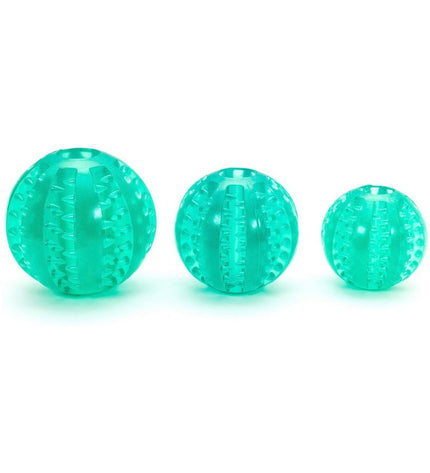 Gloria dog teeth cleaning toy in assorted colors, 6 cm TPR material, ideal for canine dental care and play.