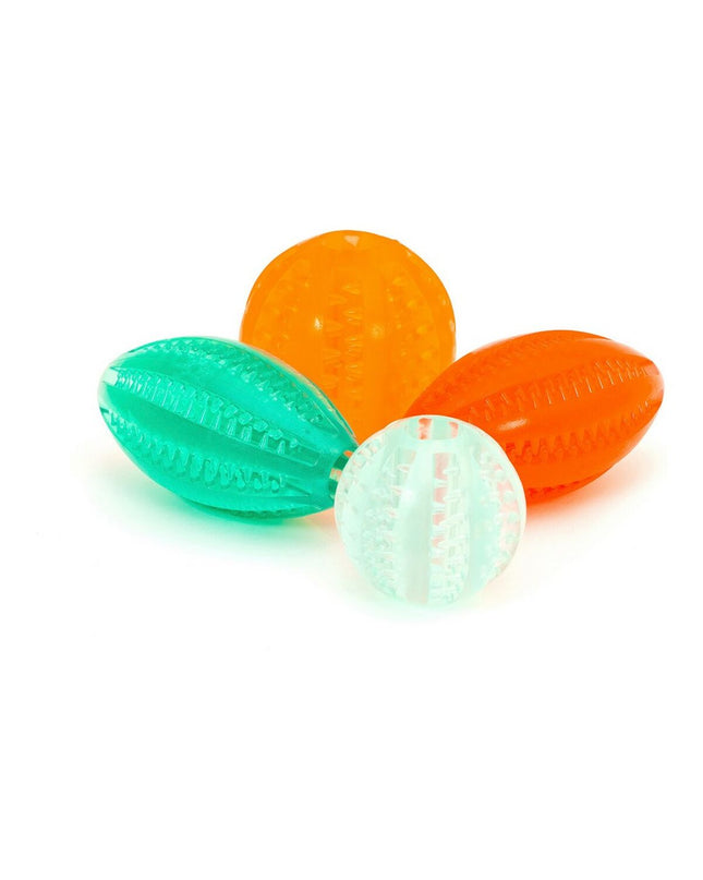 Gloria Hondenspeelgoed in gesorteerde kleuren, 9 cm, TPR materiaal, geschikt voor honden, tandverzorging en zacht bijtplezier.