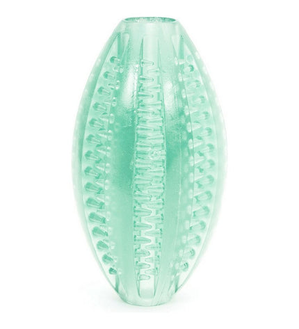 Colorful Gloria dog training toy made of TPR rubber, 9 cm, designed for dog teeth cleaning and entertainment.