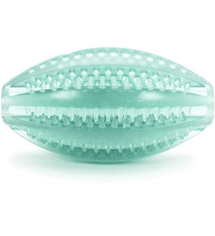 Gloria TPR dog toy in assorted colors, 9 cm, designed for canine dental care and play, made of durable rubber material.
