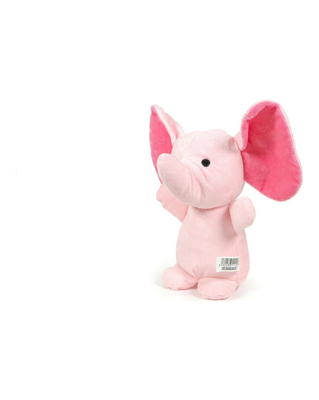 Gloria hondenknuffel in roze met olifantvorm, 10 cm, zachte speelgoed voor honden, dierproducten