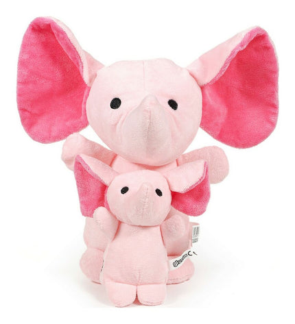 Pink Gloria Hoa 10 cm elephant dog plush toy, soft and cuddly pet accessory for dogs.