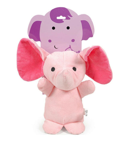 Pink 10 cm Gloria Hoa dog plush elephant toy for dogs, soft and cuddly pet toy from Gloria brand.