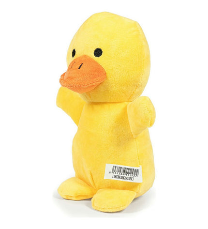 Gloria Enyi dog plush toy in the shape of a 20 cm duck, soft and cuddly dog toy for pets, with detailed duck design.