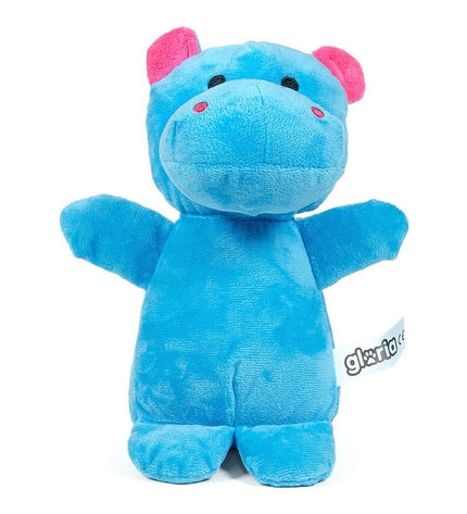 Gloria Nomana 10 cm Nijlpaard honden knuffel, soft plush toy for dogs, colorful and cuddly pet comfort toy