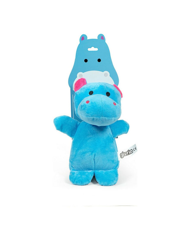 Gloria Nomana 20 cm Nijlpaard hondenknuffel, soft plush toy for dogs, featuring a cute hippopotamus design.