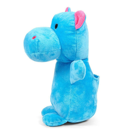 Gloria Nomana 20 cm Nijlpaard hondenknuffel, zacht dierenspeelgoed voor honden, geschikt voor comfort en speelplezier