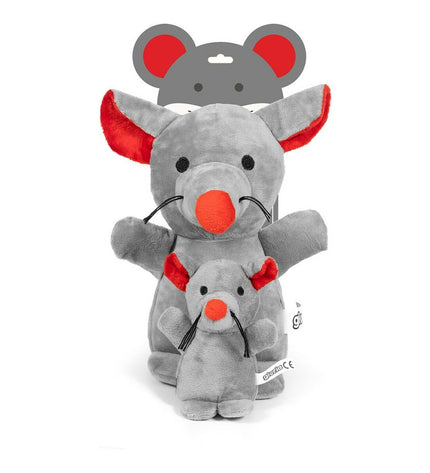 Gloria honden knuffel Muis, 20 cm, soft fabric dog toy perfect for small dogs, featuring a playful mouse design.