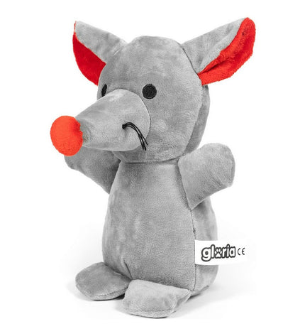 Soft dog plush toy Gloria Lagun Muis, 20 cm, for dogs, featuring a cute mouse design and durable fabric.
