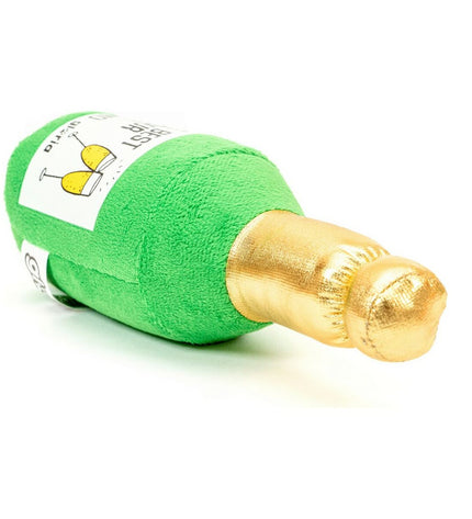 Gloria green dog plush toy made of polyester and polypropylene for dogs, soft and durable for playful chewing and cuddling.