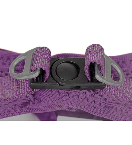 Paars hondentuigje Gloria voor kleine honden, verstelbaar 41,4-43 cm, geschikt voor honden 29,4-32,6 cm, lichte en comfortabele pasvorm