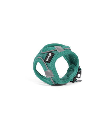 Gloria Trek Star dog harness in turquoise, size M, with adjustable straps for dogs 32.8-35.4 cm neck and 45-47 cm chest.