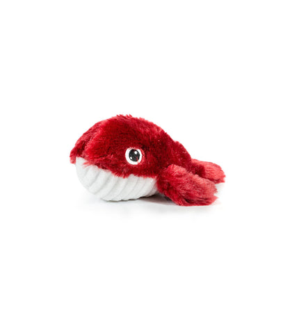 Red Gloria polyester dog plush toy shaped like a fish, soft and durable for canine play and comfort.