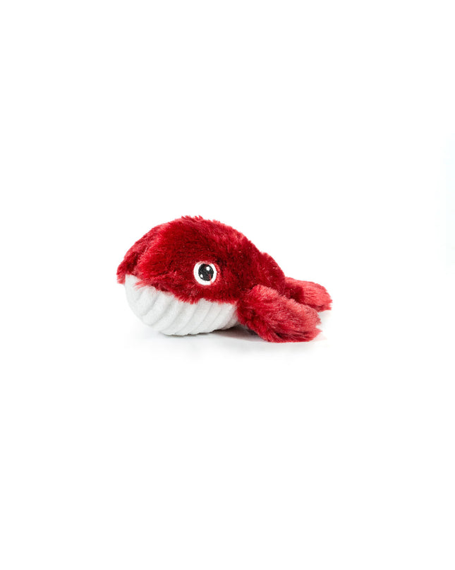 Red Gloria polyester dog plush toy shaped like a fish, soft and durable for canine play and comfort.