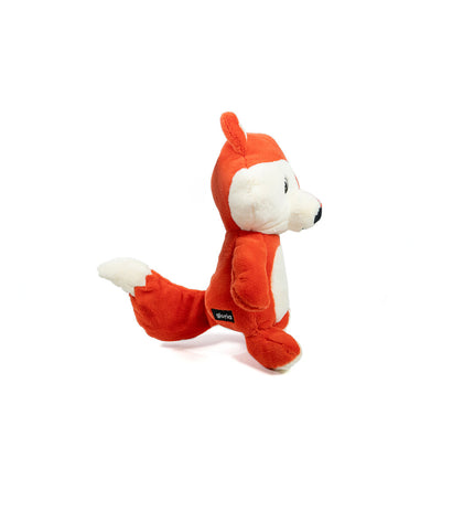 Brown Gloria dog plush toy made of polyester and polypropylene, soft and cuddly for dogs, with a textured surface.