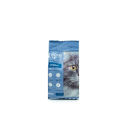 Two 10 kg bags of Gloria Original cat litter for cats, showing the packaging with branding and product details.
