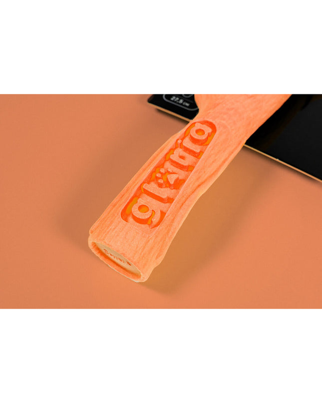 Gloria orange dog chew toy for dogs, durable rubber dog toy with textured surface for chewing and play.