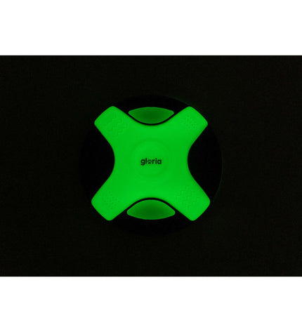 Gloria dog frisbee in white TPR, 25 cm, perfect for outdoor fetch games with dogs.