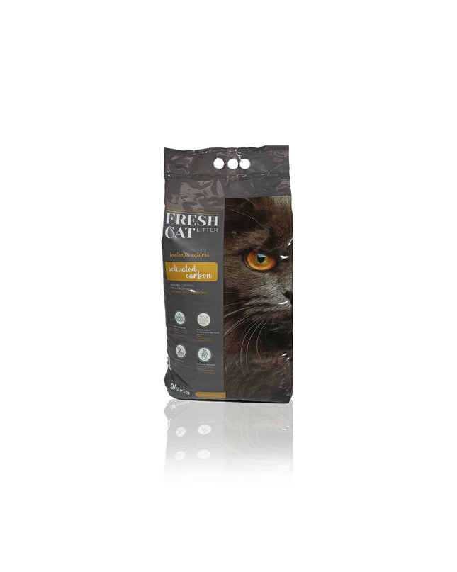 Gloria actiem-kool kattenbakvulling in a 15 kg bag, natural odor control, ideal for cats and pet hygiene.