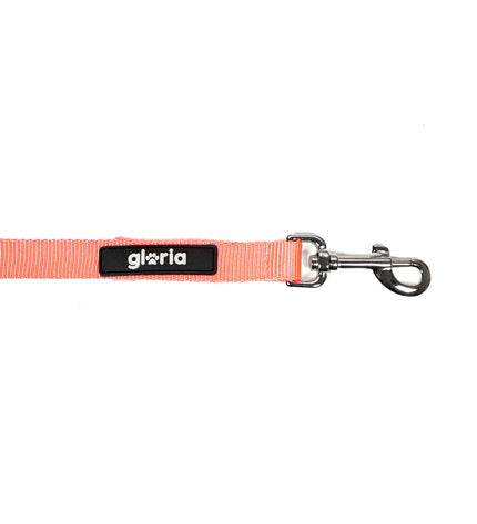 Pink Gloria dog leash for small dogs, featuring durable material and secure clasp, ideal for daily walks with pets.