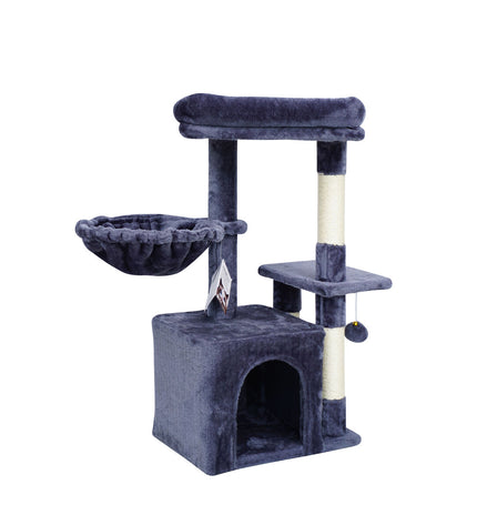 Cat tree for cats Gloria Gambia by Gloria, featuring multiple platforms, scratching posts, and cozy hideouts for feline play and rest.