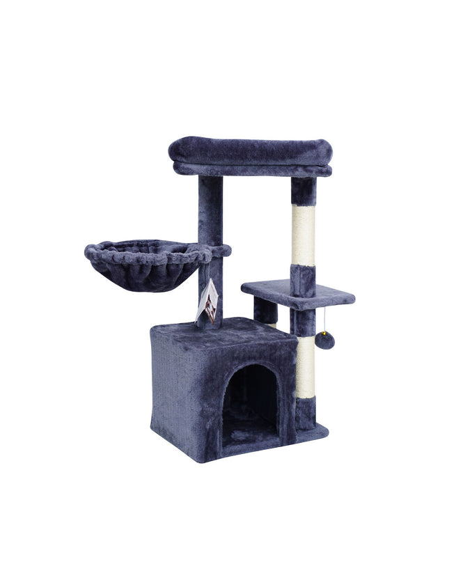 Cat tree for cats Gloria Gambia by Gloria, featuring multiple platforms, scratching posts, and cozy hideouts for feline play and rest.