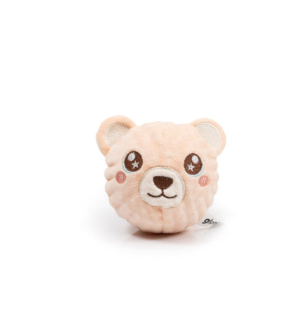 Beige Gloria MINI LYRA dog cuddle toy made of polyester and polypropylene, soft and plush for dogs.
