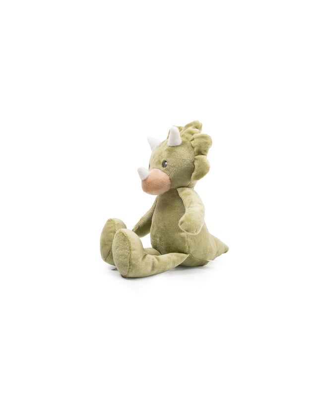 Green Gloria Togo dog plush toy made of polyester and polypropylene, soft and durable for pets.