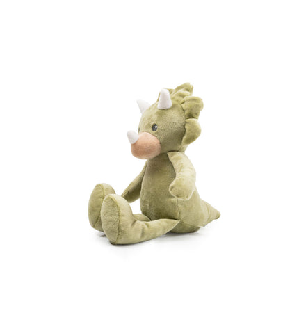 Green Gloria Mini Togo dog cuddle toy made of polyester and polypropylene, soft and plush for pets.