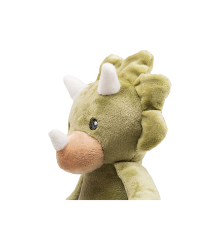 Green Gloria Mini Togo dog plush toy made of polyester and polypropylene, soft and durable for small dogs.