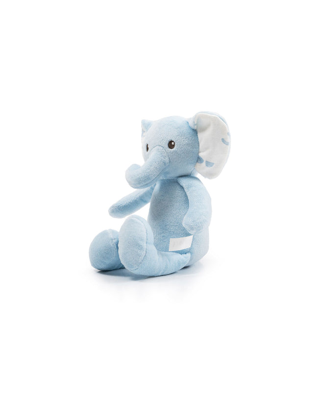 Blue Gloria dog plush toy made of polyester and polypropylene, soft and durable for dogs to chew and cuddle.