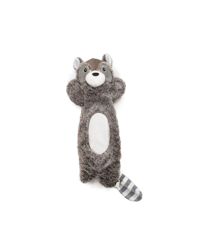 Gray Gloria dog plush toy made of polyester and polypropylene, soft and durable for pet play and comfort.