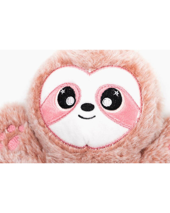 Pink Gloria Mandi dog plush toy made of polyester and polypropylene, soft and cuddly for dogs.
