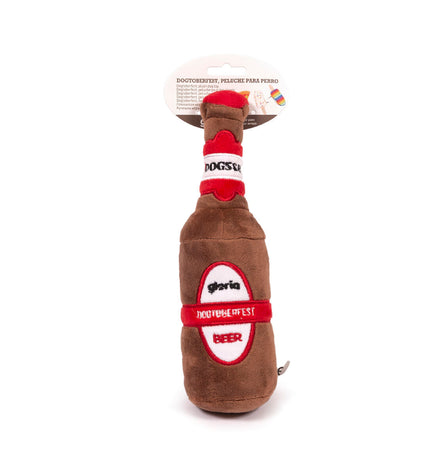 Gloria dog plush toy for dogs, brown polyester and polypropylene, designed for play and comfort during DOGTOBERFEST celebrations.