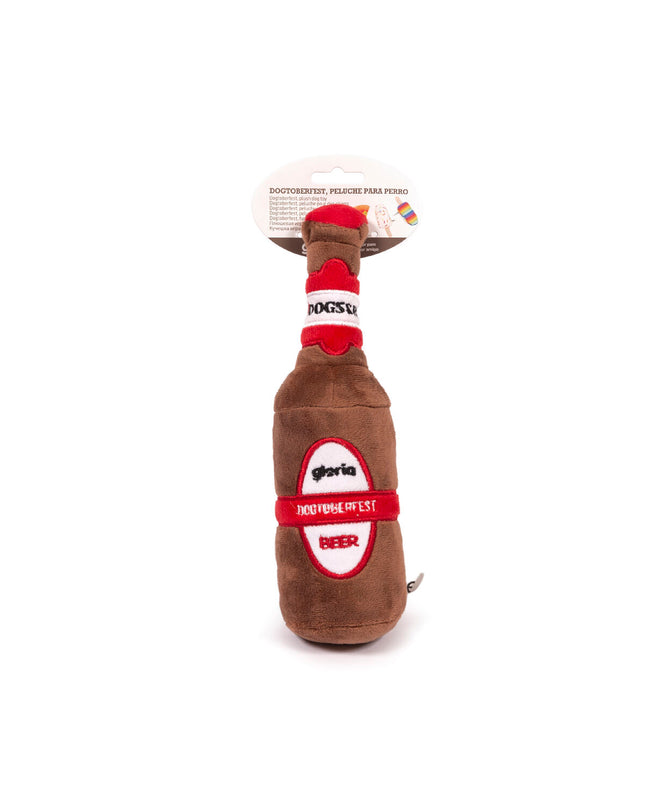 Gloria dog plush toy for dogs, brown polyester and polypropylene, designed for play and comfort during DOGTOBERFEST celebrations.