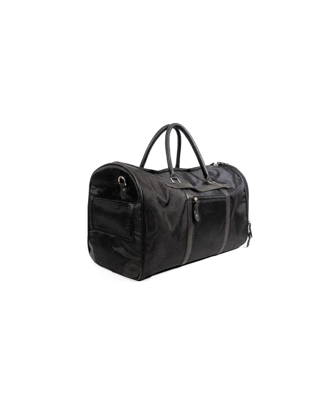 Black Gloria dog pet carrier handbag with sturdy handles and pet access zipper for comfortable transport of small dogs.