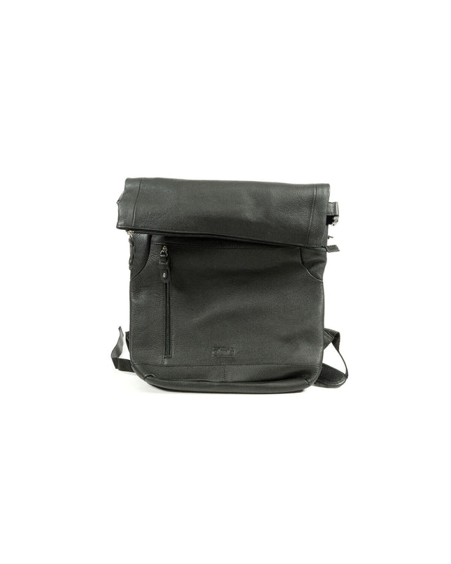 Black Gloria pet backpack for dogs, reversible design, 43x34x15 cm, suitable for carrying small pets comfortably.