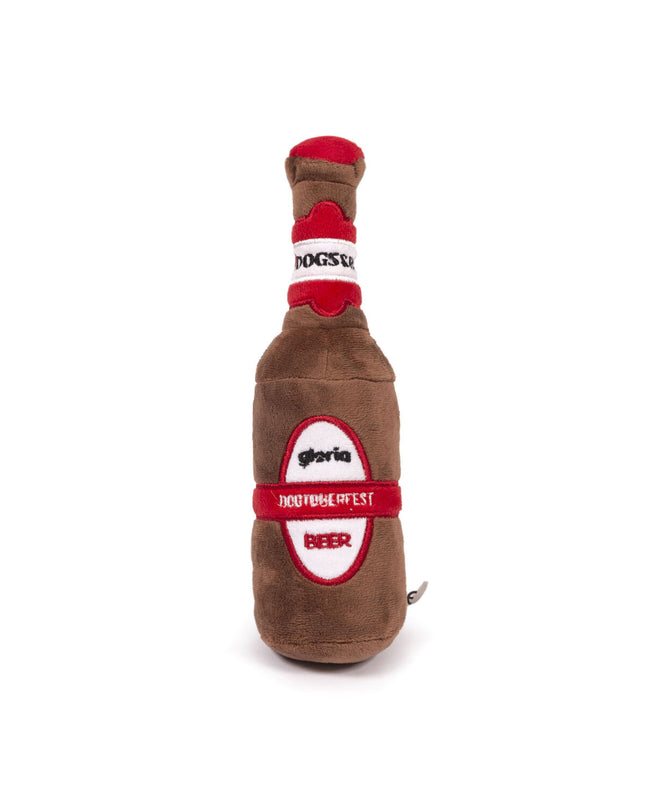 Brown Gloria dog plush toy for dogs, made of polyester, with a soft, cuddly appearance perfect for play and comfort.