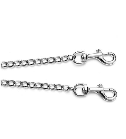 Gloria 2-hondenriem coupling for 3mm width, 25cm length, made for dogs, showing close-up of metal connector and sturdy design.