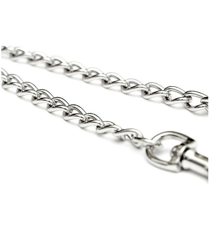 Gloria 2-hondenriem koppeling in zwart, 3mm x 25cm, with metal clips for secure attachment to dogs' collars.