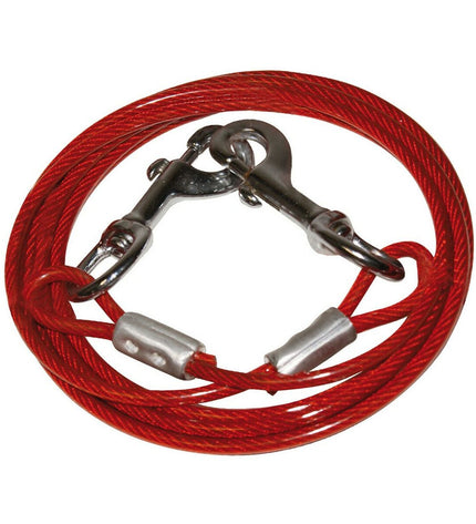 Red Gloria dog training band, 4.5 meters long, made of durable material, designed for canine training exercises.