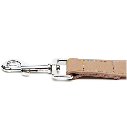 Gloria Oasis dog leash in white, 3 x 60 cm, showing the durable nylon material and ergonomic handle design.