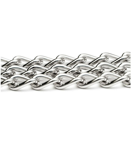 Gloria 3-hondenriem koppeling in 2mm x 25cm, durable metal connector for dog leash, suitable for multiple dogs.