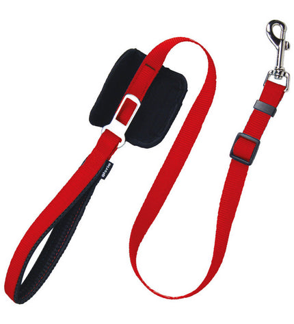 Red Gloria dog leash, 70-102 cm length, durable nylon material, suitable for walking dogs of various sizes.