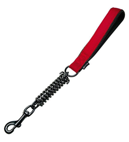 Red Gloria dog leash, 41 cm length, showing sturdy nylon material with metal clasp for secure walking.
