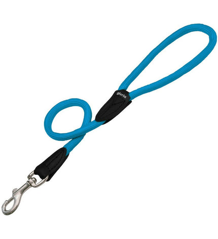 Turquoise Gloria dog leash, 60 cm length, made for pets, featuring durable material and comfortable grip.