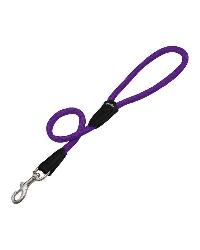 Purple Gloria cat collar leash, 120 cm length, designed for cats, made by Gloria, shown with the collar and leash attached.